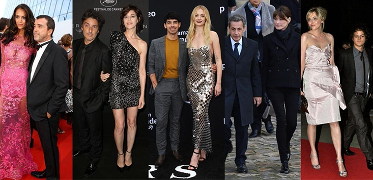 Celebrities taller than their companion - source Madame Figaro