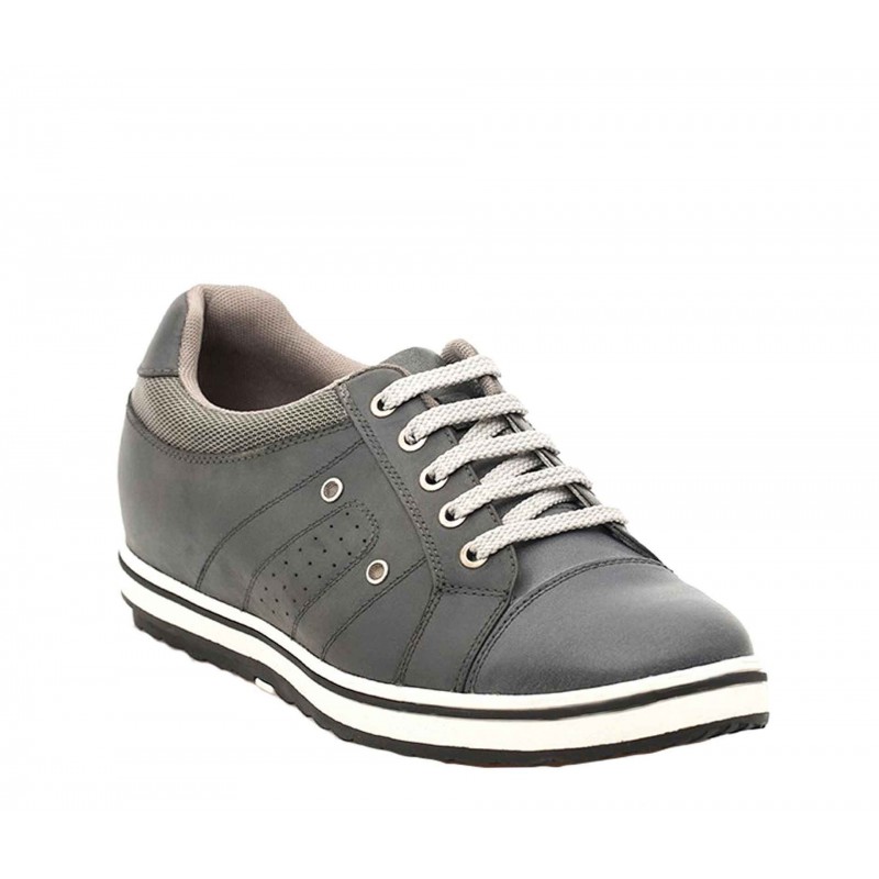 Sportiva rialzante Uomo | Grigio scuro +6 CM | Mario Bertulli