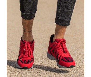 sportiva italiana rialzante Uomo - Rosso - Pelle/mesh - +7 CM - Drena - Mario Bertulli