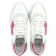 Sneaker rialzante Aria - Bianco/rosa +7cm