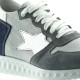 Sneaker rialzante Perla - blu/argento +7cm