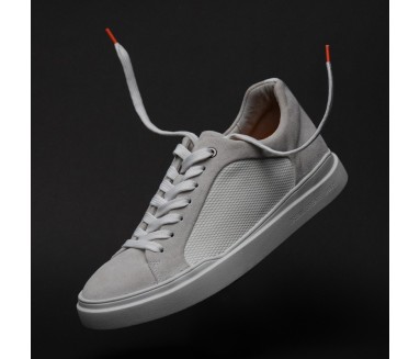 Sneakers rialzanti Seb Delanney DCS bianco/grigio +6cm