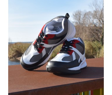 sportiva italiana rialzante Uomo - Bianco - Pelle/mesh - +7 CM - Lesina - Mario Bertulli