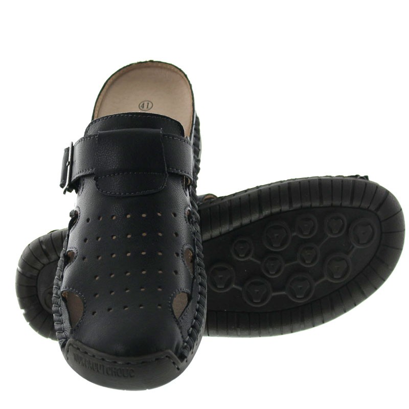 Ciabatte Vendone nero +5cm