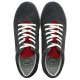 Sneakers Apricale grigio scuro/rosso +6cm