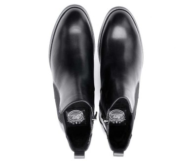 Boots rialzanti Prata nero +8cm