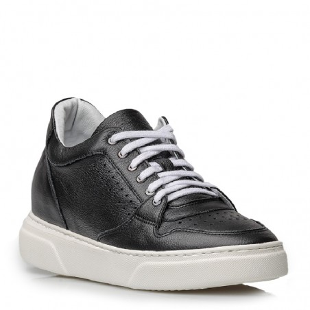 Sneaker Donato Nero +7cm - Mario Bertulli