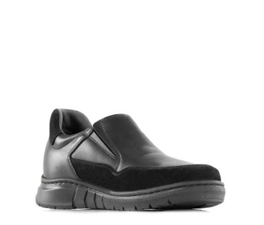 Mocassino italiano rialzante uomo | nero +6,5cm | Mario Bertulli