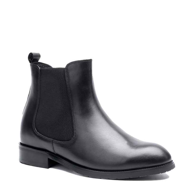 Boots rialzanti Prata nero +8cm