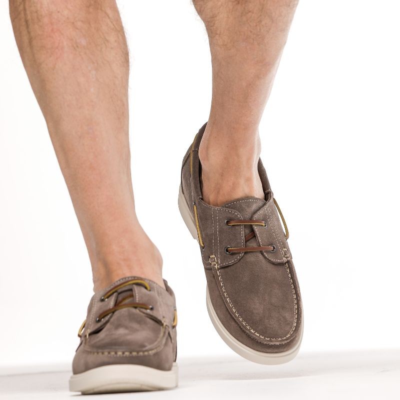 Mocassino italiano rialzante uomo | Grigio +5.5 cm | Mario Bertulli