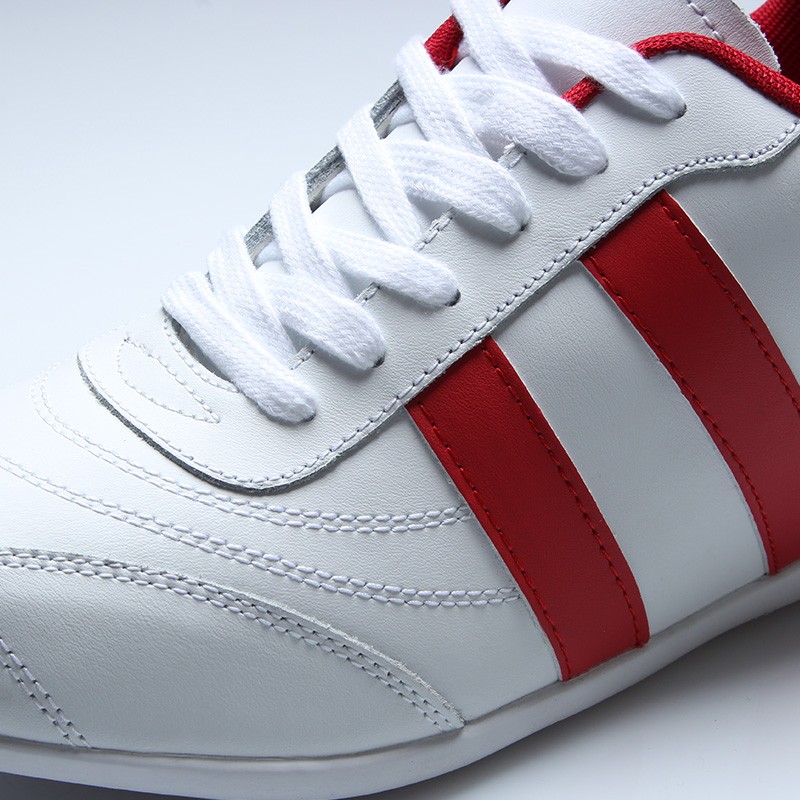 Scarpa sportiva sorrento bianco/rosso +5cm