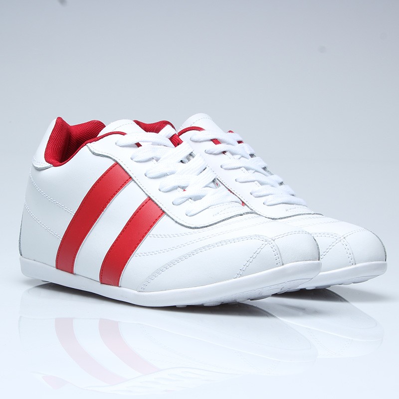 Scarpa sportiva sorrento bianco/rosso +5cm