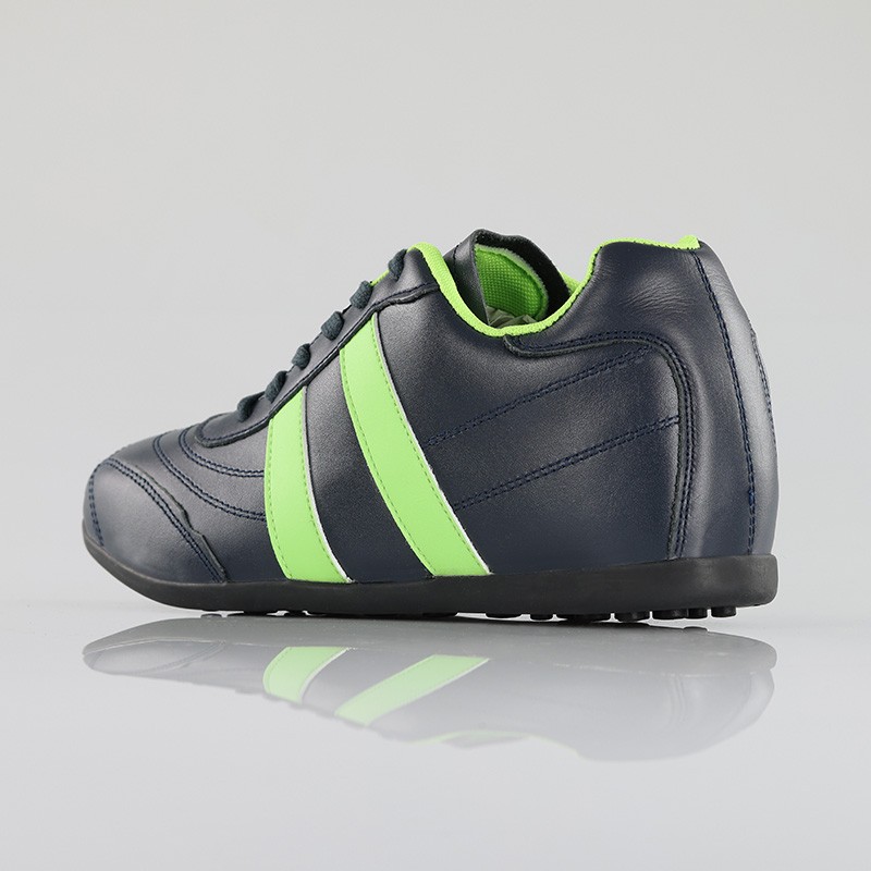 Scarpa sportiva sorrento blu/verde +5cm