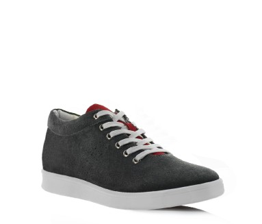 Sneaker Apricale grigio scuro/rosso +6cm - mario bertulli