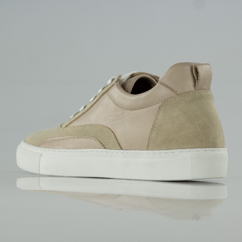 Sneaker tacco rialzante uomo | sabbia +6 cm | Mario Bertulli