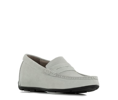 Mocassino rialzanti Cagliari grigio chiaro +5,5cm