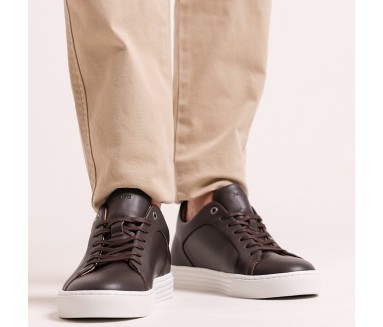 Sneaker Ranzo marrone +6cm - mario bertulli