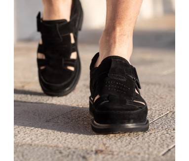 Sandali Arcola Nero +8cm - mario bertulli