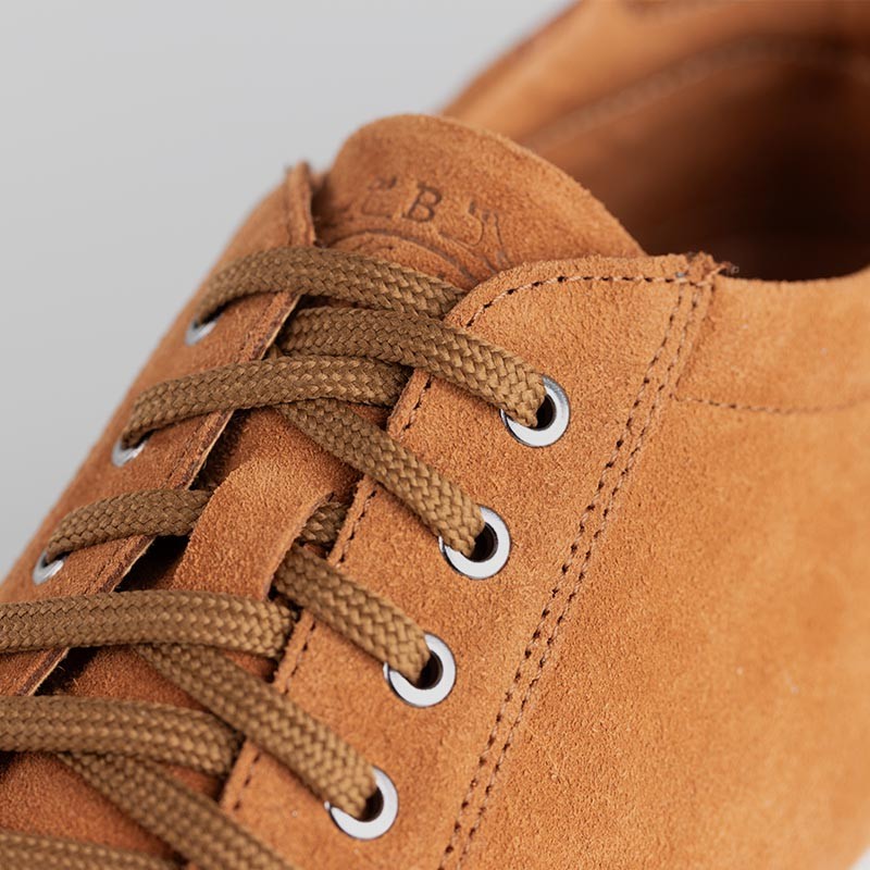 Sneaker tacco rialzante uomo | Cognac +7,5cm | Mario Bertulli