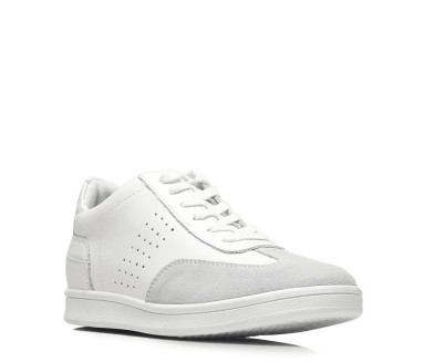 Sneaker tacco rialzante uomo | Defensola bianco +6cm | Mario Bertulli