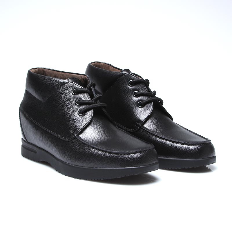 Boots rialzanti Sanremo nero +6.5cm