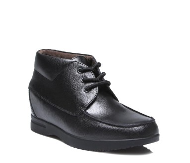 Boots rialzanti Sanremo nero +6.5cm