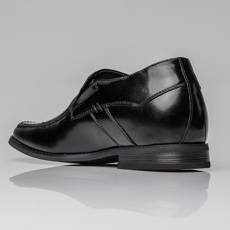 Mocassino rialzante Dover nero +6cm