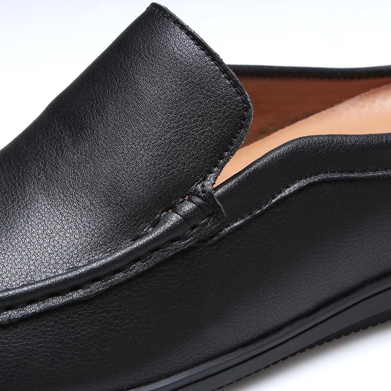 Ciabatte rialzanti uomo | nero +6,5cm | Mario Bertulli