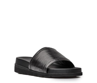 Ciabatte rialzanti uomo | nero/grigio +5cm | Mario Bertulli