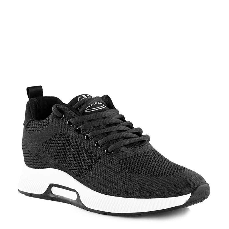 Sportiva rialzante Uomo | nero +5.5cm | Mario Bertulli