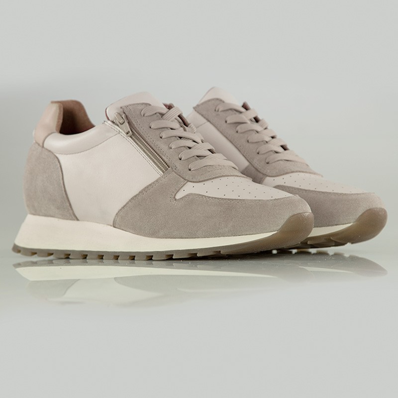 Sportiva rialzante uomo | beige +7,5cm | Mario Bertulli