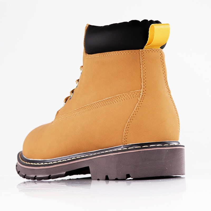 Boots rialzanti imbottiti Lugano Cammello +7.5cm