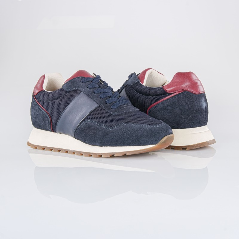 Sneakers Bellagio Marino +7,5 cm