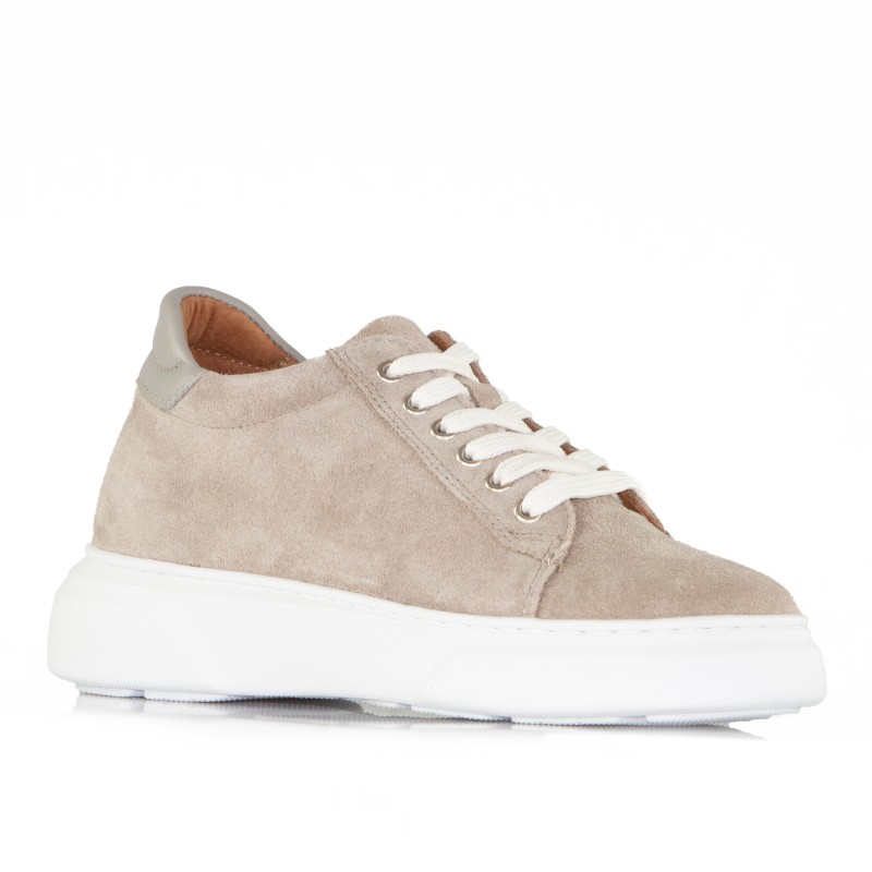 Sova beige scarpe rialzate da donna +7,5 cm