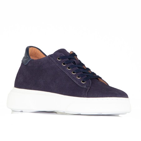 Sova blu marino scarpe rialzate da donna +7,5 cm