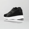 Sneakers rialzate Veroli nere +7 cm