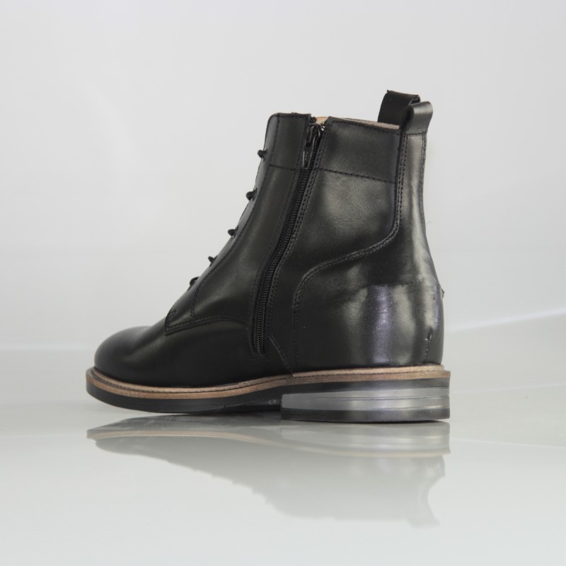 Stivaletti con rialzo Siracusa neri +6 cm