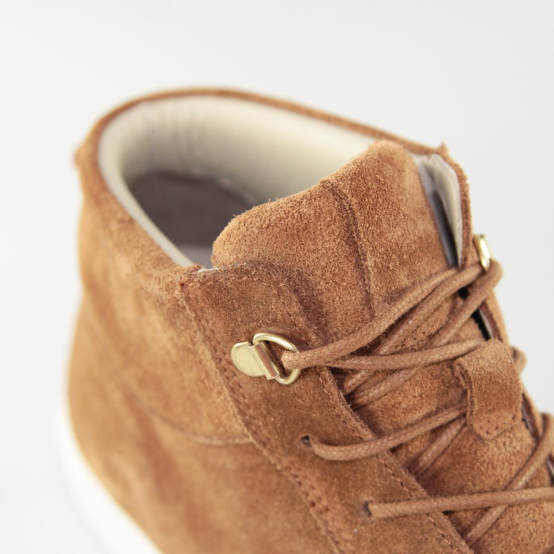 Savona Sneaker rialzata marrone +7 cm