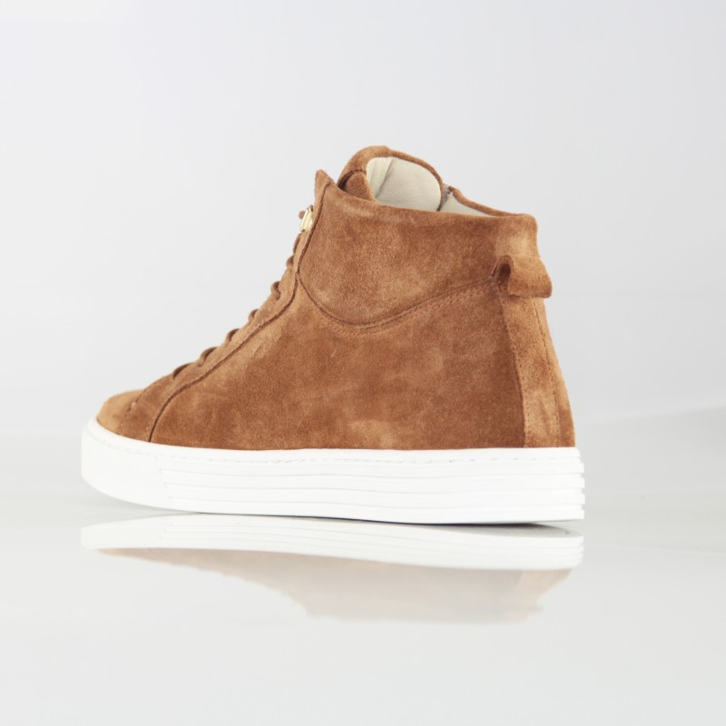 Savona Sneaker rialzata marrone +7 cm