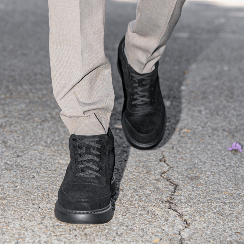 Sneakers Rialzanti Ravello nero +9cm