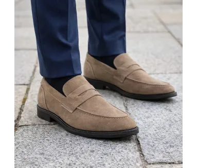 Mocassino italiano rialzante uomo | Tabacco +7,5cm | Mario Bertulli