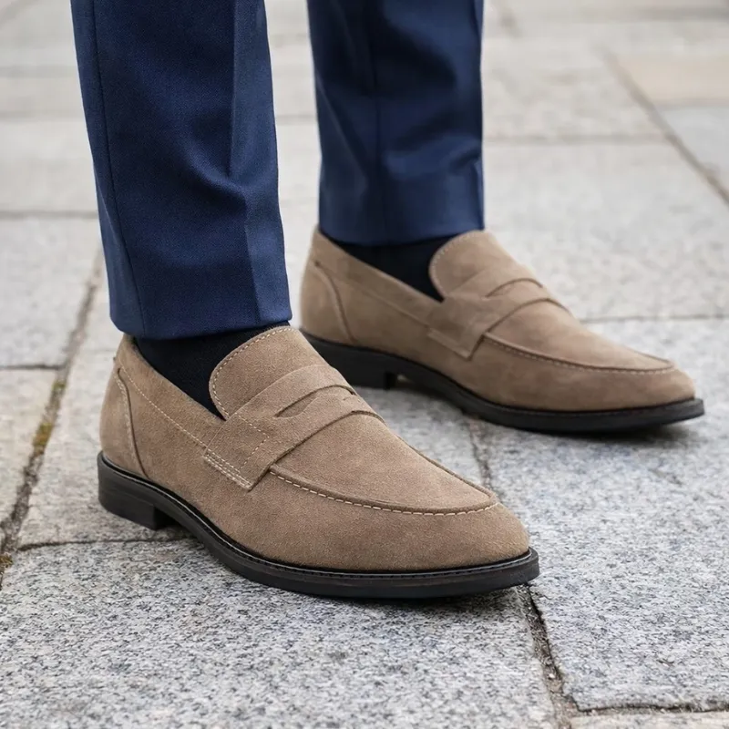 Mocassino italiano rialzante uomo | Tabacco +7,5cm | Mario Bertulli