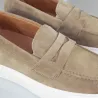 Mocassini rialzanti Rimini beige +6cm