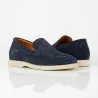 Mocassini rialzanti Positano blu navy +5cm