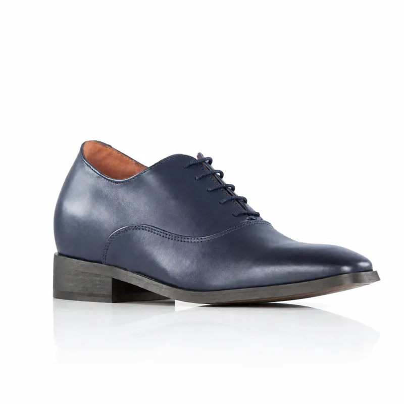 Richelieu compensato Uomo | Blu navy +7,5 CM | Mario Bertulli