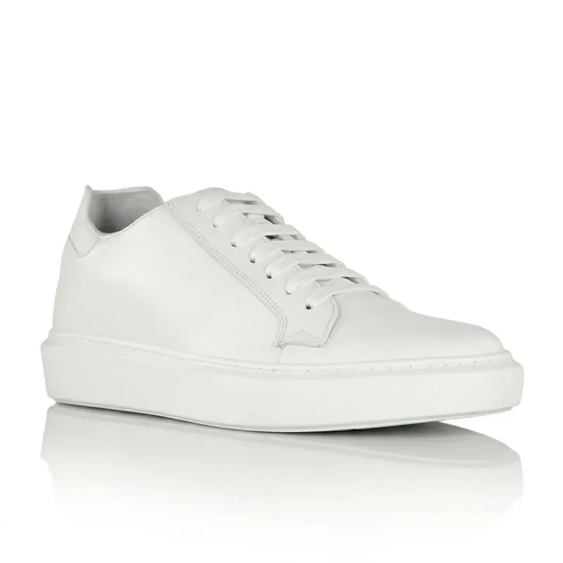 Sneaker tacco rialzante uomo | Modica bianco +6cm | Mario Bertulli