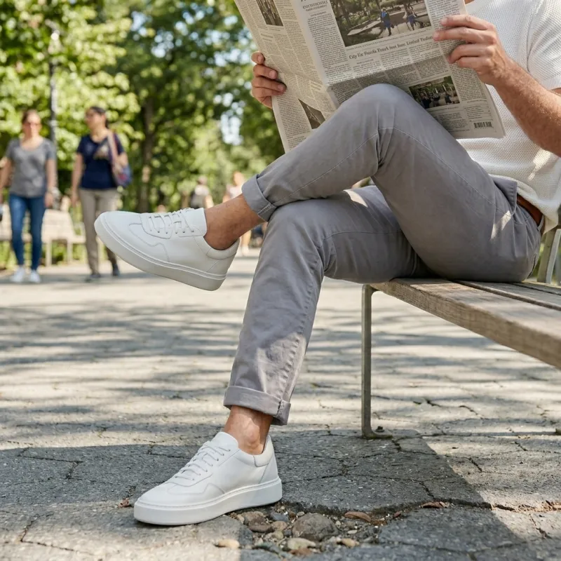Sneakers uomo con suola rialzata: stile, comfort e silhouette slanciata