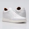 Sneaker tacco rialzante uomo | Bianco +9cm | Mario Bertulli
