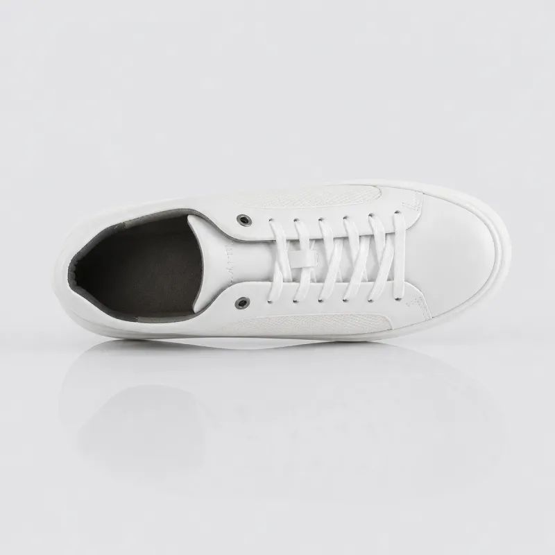 Sneaker con tacco compensato Uomo | bianco +6 cm | Mario Bertulli