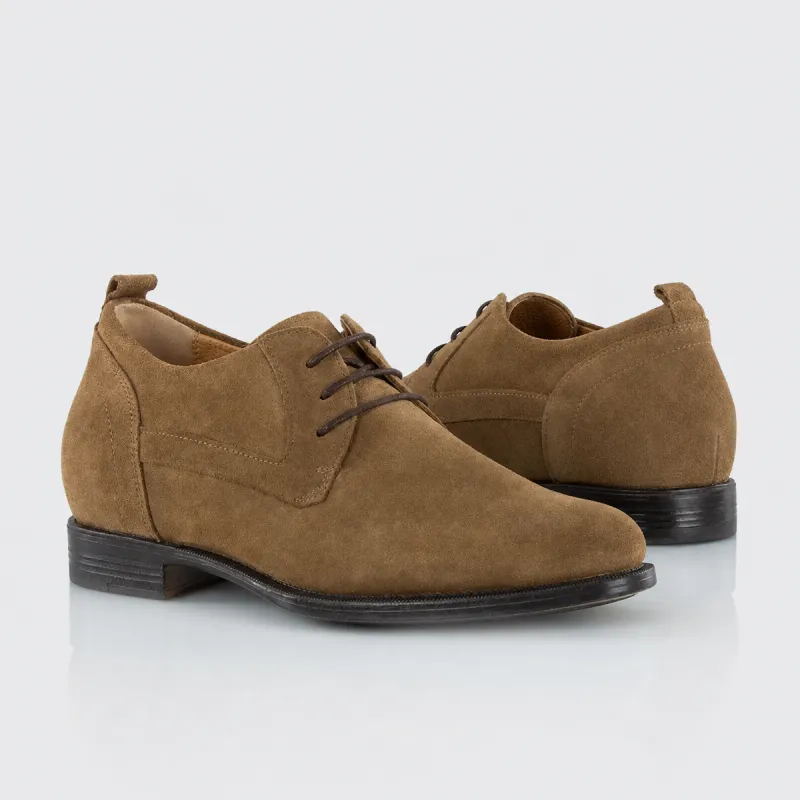 Scarpa Derby con rialzo uomo | tabacco +6,5cm | Mario Bertulli